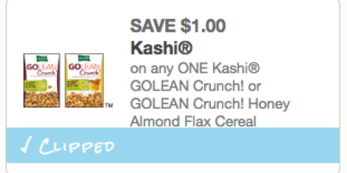 $1/1 Kashi GoLean Crunch Cereal Coupon (Still Available) = Only $1.50 Per Box at Walgreens Thru 11/2