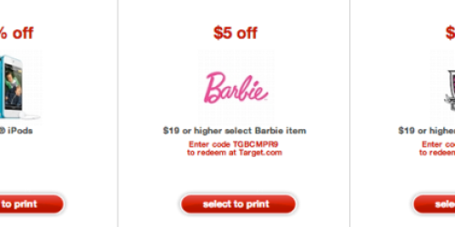 Target: Lots Of New Printable Toy Coupons