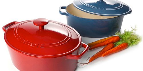Highly Rated Cuisinart 5.5 Quart Enameled Cast Iron Casserole Pan w/ Lid Only $54.99 Shipped (Reg. $180!)