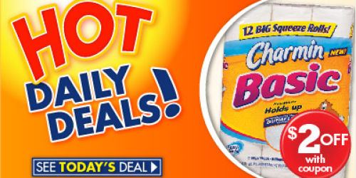 Family Dollar: $2/1 Charmin Basic Bath Tissue 12 Big Squeeze Rolls (Today Only!)