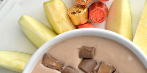 Super Easy Rolo Candy Dip with Apples