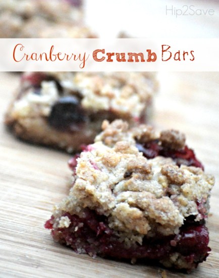Cranberry Crumb bars Hip2Save