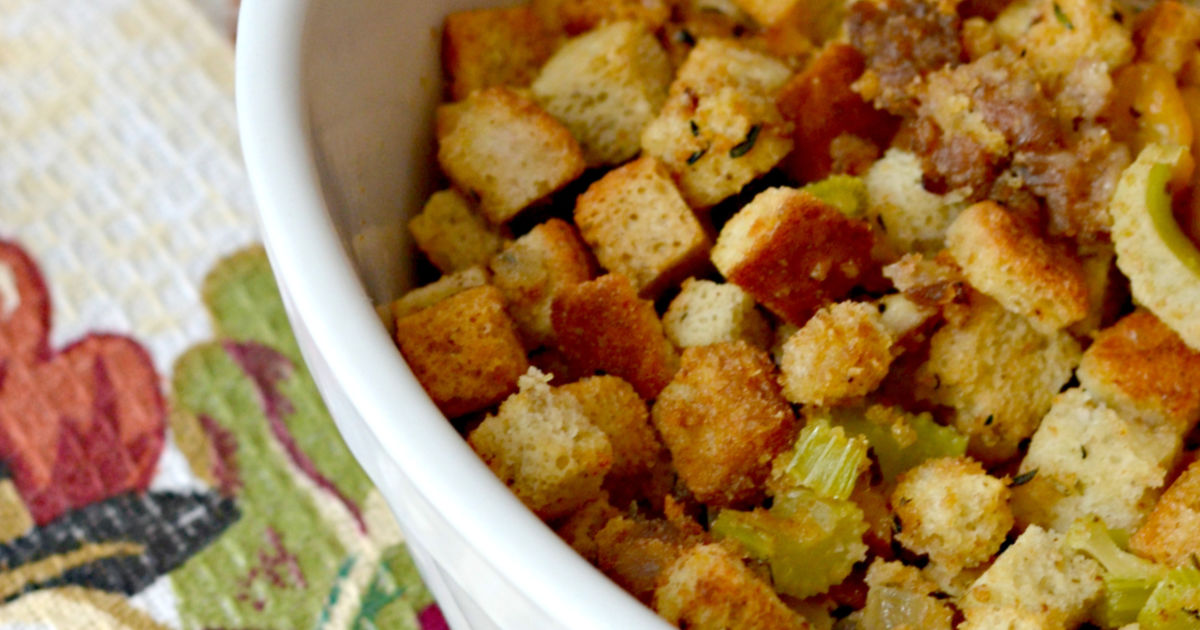 Easy Sage Sausage Thanksgiving Stuffing Recipe Hip2Save