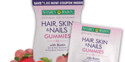 FREE Nature’s Bounty Optimal Solutions Hair, Skin, & Nails Gummies Sample