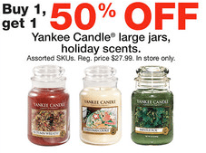 Staples Yankee Candles Buy 1 Get 1 50% Off