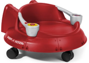 Radio Flyer Spin N Saucer with Electronics, Red