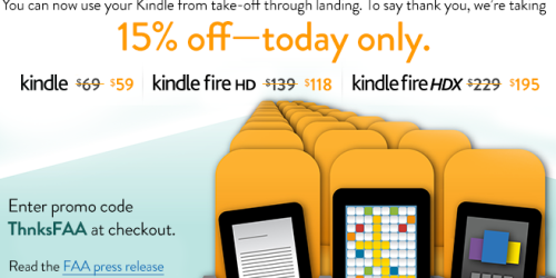 Amazon: Extra 15% Off Select Kindles (Today Only!)