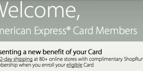 American Express Cardholders: *HOT* FREE Lifetime ShopRunner Membership ($79/Year Value!)
