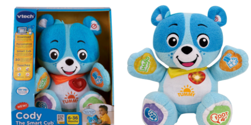 Amazon: VTech Cody The Smart Cub Plush Toy Only $11.99 (Regularly $19.99)