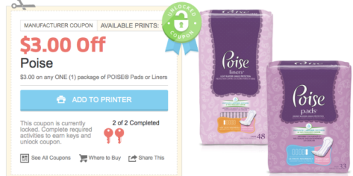 Hopster.com: High Value $3/1 Poise Coupon = Better than FREE Liners at Walmart (+ Ibotta Offers!)