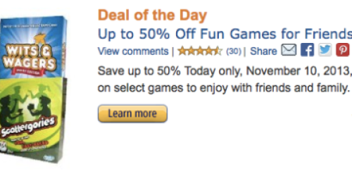 Amazon: 50% Off Highly Rated Board Games (Today Only!)