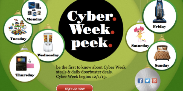 Target: Subscribe to Emails for Cyber Week Steals, Daily Doorbuster Deals, Exclusive Offers + Much More