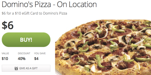Groupon: $10 Domino’s eCard Only $6 (Limited Availability)