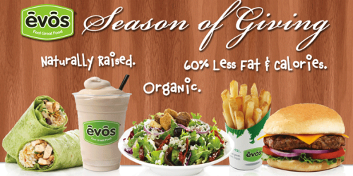 EVOS: FREE Burger or Wrap + More (Facebook)