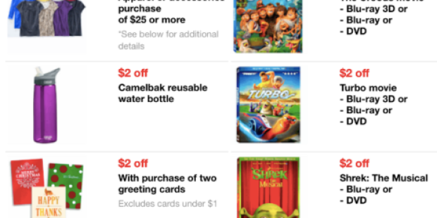 Target: New Mobile Coupons (Valid on Movies, Apparel & More!) = Turbo DVD Only $8 on Black Friday