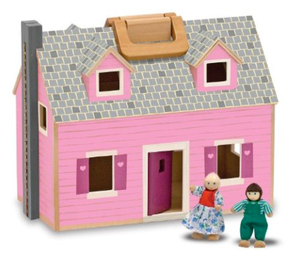 melissa and doug fold n go dollhouse