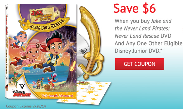 New $6 Off Jake and the Never Land Pirates DVD and Other Eligible Dis...