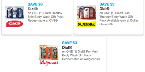 High Value $3/1 Dial or Tone Gift Pack Coupons (Great for Christmas Gifts!)