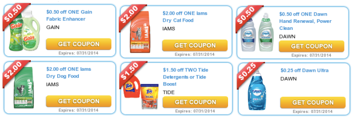 22 New Printable P&amp;G Coupons