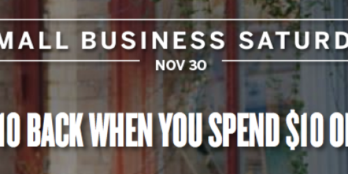 American Express Cardholders: Support Small Business & Get a $10 Credit (Register Your Card Now!)