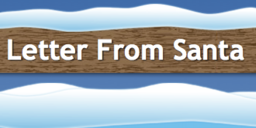 FREE Personalized Letter from Santa Download (OR Personalized Letter, North Pole Postage, & Photo from Santa Only $5 Shipped)