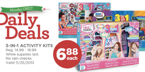 Michaels Doorbuster Deal: 3-In-1 Activity Kits Only $6.88 Each Today Only (Reg. $14.99-$18.99)