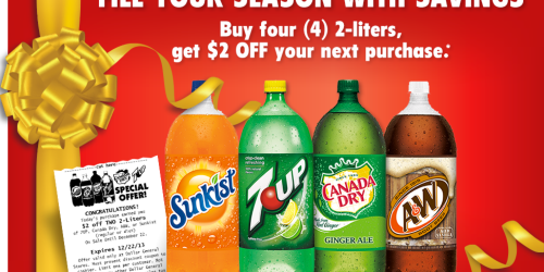 Dollar General: 7Up, A&W, Sunkist & Canada Dry 2-Liters as Low as $0.08 (Tomorrow Only!)