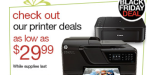 OfficeDepot.com: Black Friday Deals Available Now = Canon PIXMA Printer Only $29.99 (Reg. $79.99!)