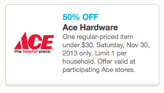 Ace Hardware Rare 50 Off One Regular Priced Item Coupon Valid