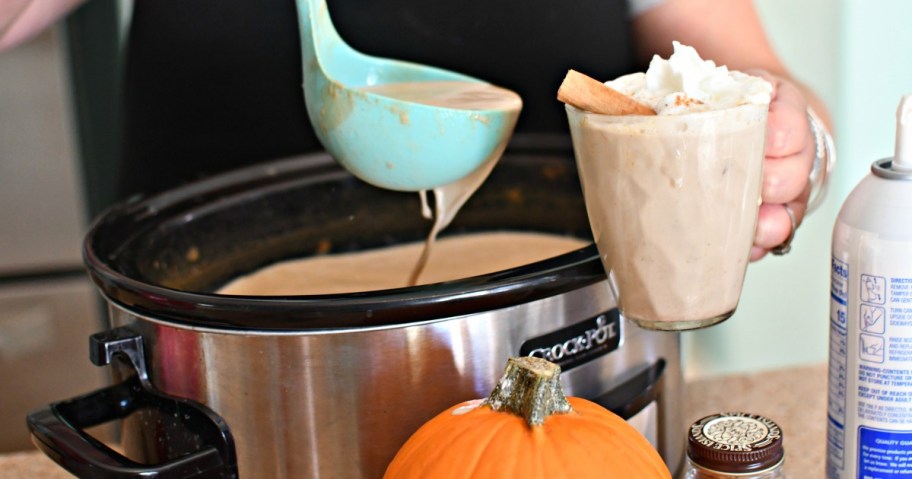 slow cooker pumpkin spiced latte