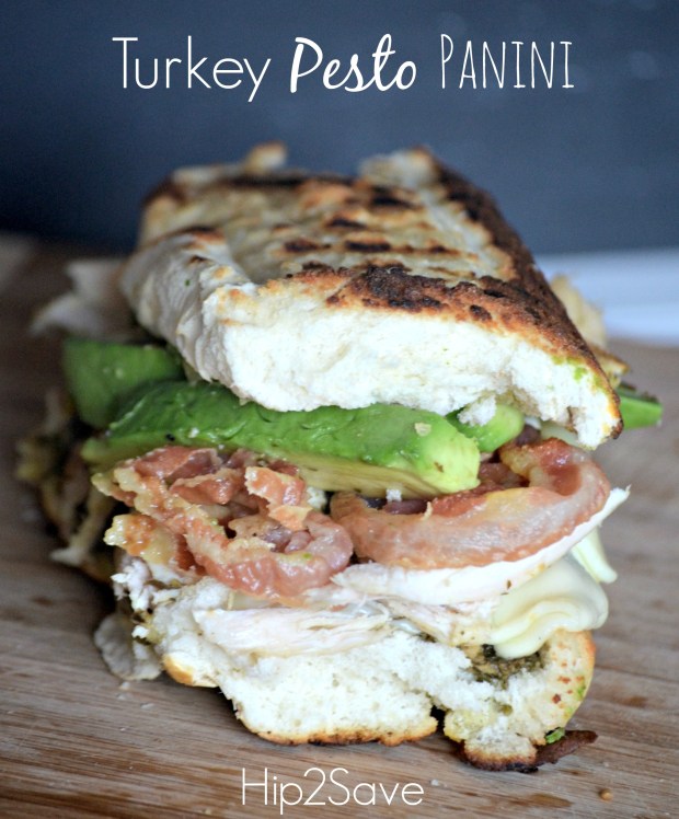 Turkey Pesto Panini (Leftover Turkey Meal Idea) | Hip2Save