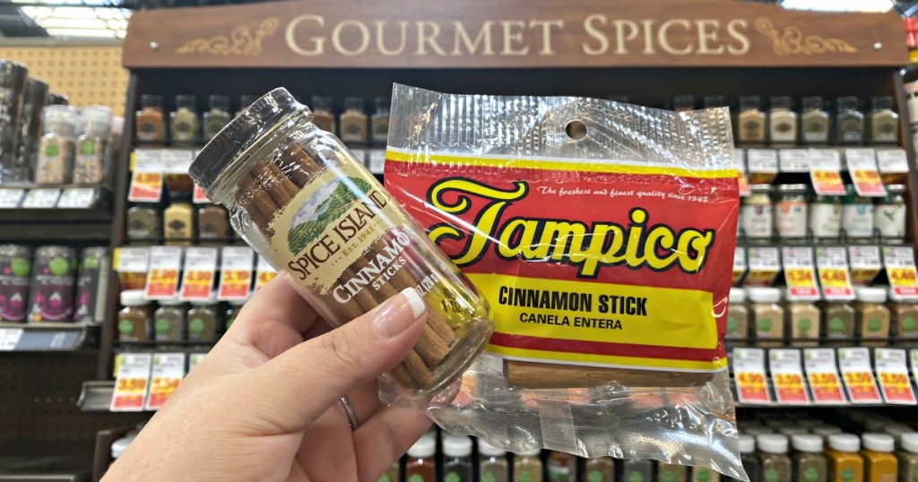 two packages of cinnamon sticks