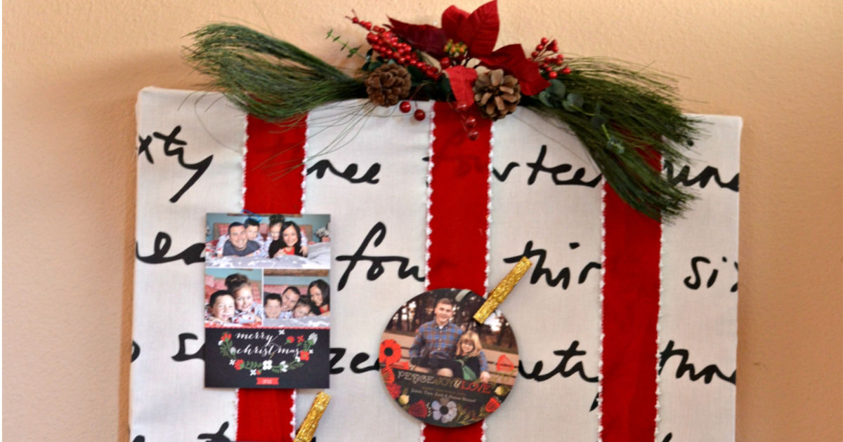 Creative Christmas Card Display Ideas   DIY Christmas Card Holder 