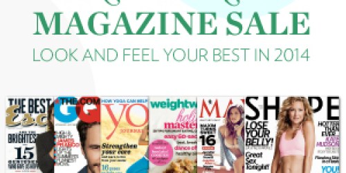 New Year’s Resolution Magazine Sale: Save on Runner’s World, Weight Watchers, Organic Gardening + More