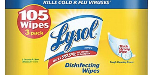 Staples.com: Lysol Wipes 3 Pack Only $2.99 Shipped (+ Great Deals on Kleenex and Finish Powerball)