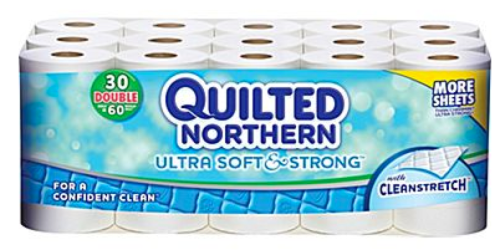 Staples: Quilted Northern Ultra Soft & Strong 30 Double Rolls Only $12.99 + FREE Shipping
