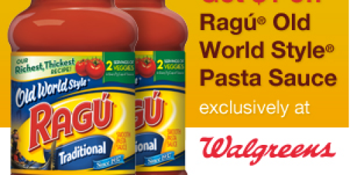 High Value $1/1 Ragu Old World Style Pasta Sauce Coupon