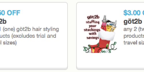 New $1.50/1 & $3/2 got2b Hair Products Coupons