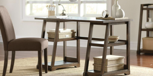Home Depot: Walnut Writing Desk Only $56.70 (Reg. $180!) + Parson Chair Only $39.50 (Reg. $79!)
