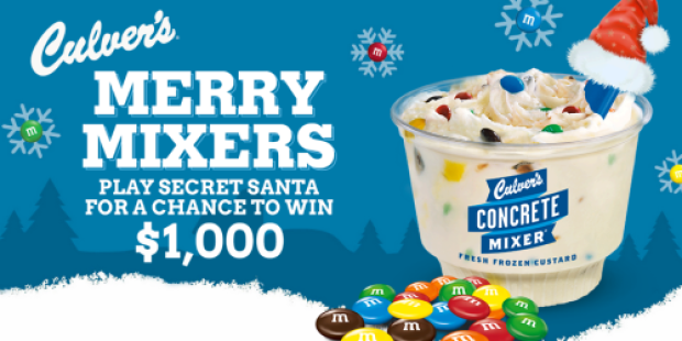 Culver’s: Send a FREE Mini Concrete Mixer to a Friend (Select States Only)