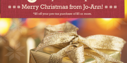 Jo-Ann Email Subscribers: Possible Coupon Valid for $5 Off your $5 In-Store Purchase (Check Your Inbox)