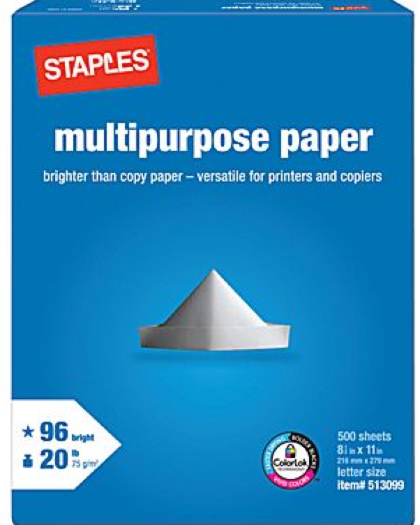 Staples FREE Copy Paper (After Easy Rebate) + More