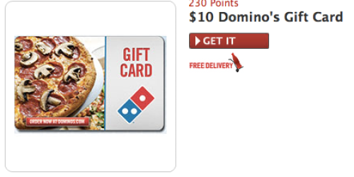 My Coke Rewards Members: $10 Domino’s Card Only 230 Points (While Supplies Last!)