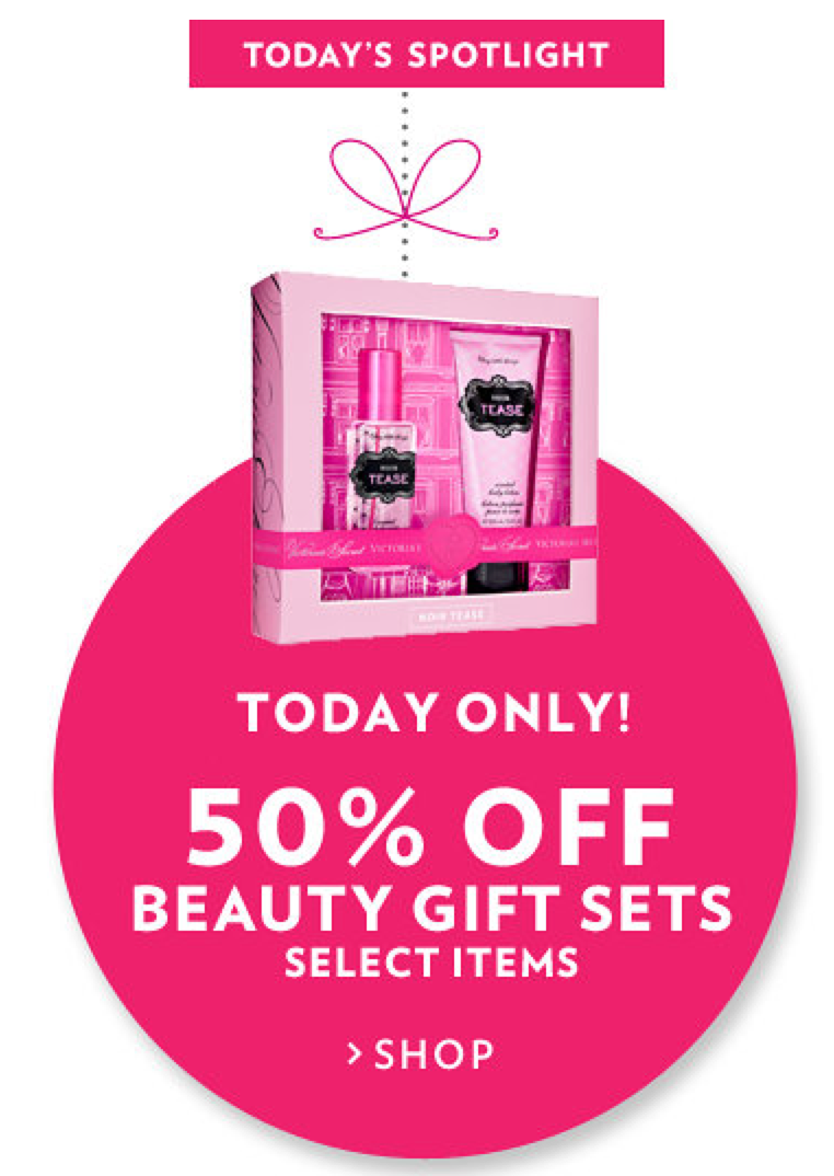 Victoria's Secret: 50% Off Beauty Gift Sets (Ends Tonight!)