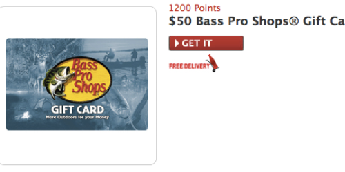 My Coke Rewards Members: $50 Bass Pro Shops Gift Card Only 1,200 Points (Limited Availability)