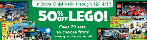 ToysRUs: *HOT* 50% Off LEGO Sets (Thru 12/14)