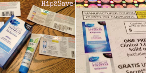 *HOT* Secret Clinical Deodorant + Coupon for FREE Deodorant + Olay Sample AND $16 worth of P&G coupons ALL for Only $4.99 Shipped