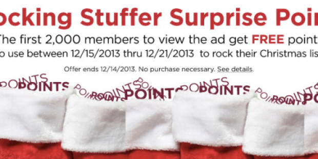 Shop Your Way Rewards Members: *HOT* 5,000 FREE Points = $5 Reward (1st 2,000!)