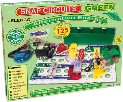 snap circuits green alternative energy electronics exploration kit