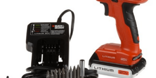Amazon: Black & Decker 20-Volt MAX Drill/Driver w/ 30 Accessories Only $49.99 Shipped (Today Only)
